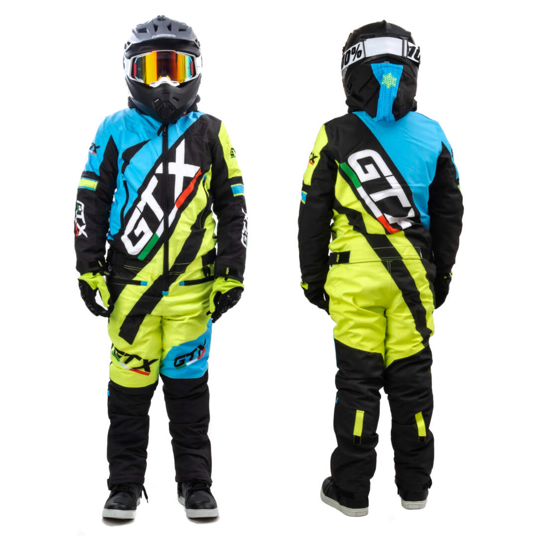 Комбинезон для снегохода (детский) GTX №6 blue-yellow (текстиль) (16Y)