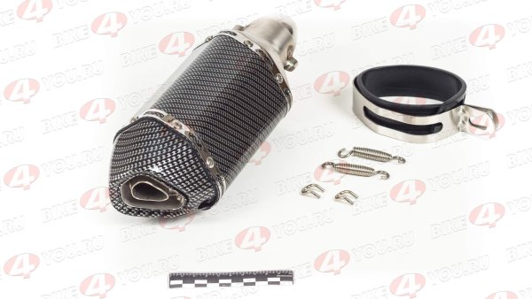 Глушитель AKRAPOVIC  #8 (L=180) шестигранный карбон