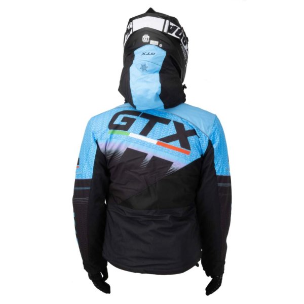 Куртка для снегохода (женская) GTX #3 black-blue (текстиль) (XL)